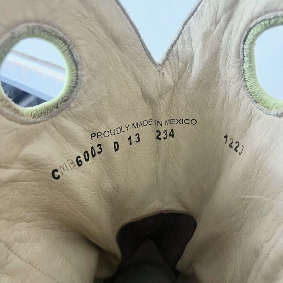 NEW Capitan CHEYENNE Mens Cowboy Boots 13D Western Square Toe Brown Leather sole - Picture 8 of 10